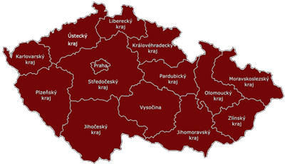 Mapa krajů